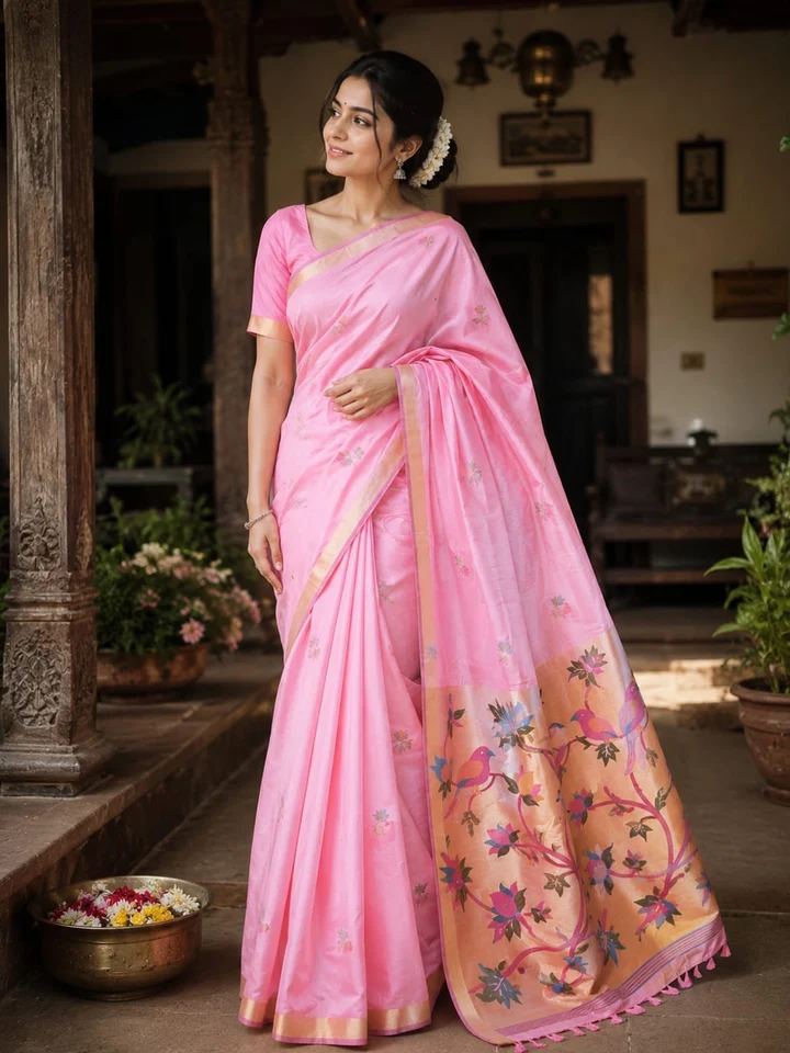 Shubh Aarambh Royal Crimson Bridal Saree