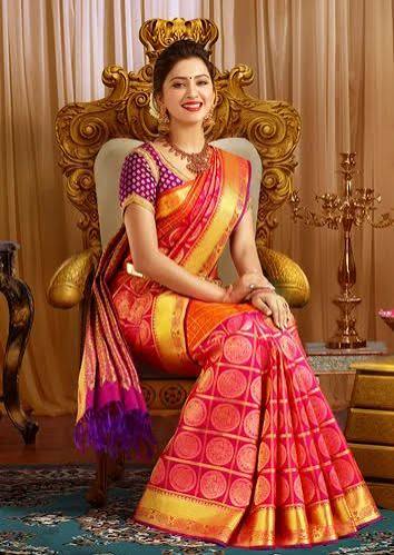 Vaidehi Pastel Organza Embellished Saree